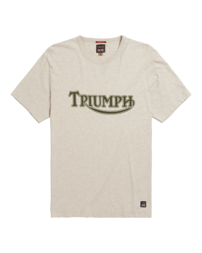 Speed Shop Graphic T-shirt in Silver | Triumph Heritage